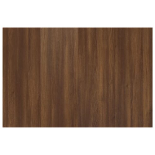  barna tölgy színű szerelt fa ágyfejtámla 120 x 1,5 x 80 cm