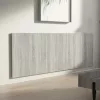  szürke sonoma színű szerelt fali fejtámla 240 x 1,5 x 80 cm