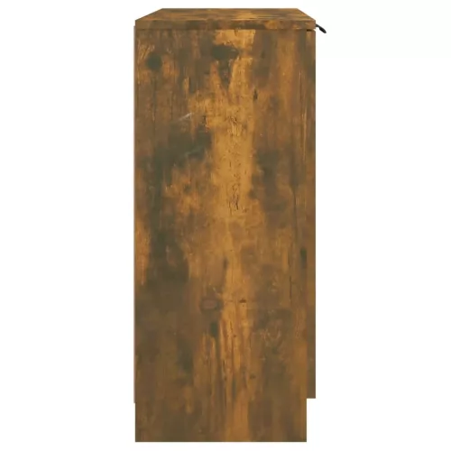  füstös tölgy színű szerelt fa tálalószekrény 60 x 30 x 70 cm