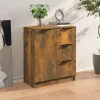  füstös tölgy színű szerelt fa tálalószekrény 60 x 30 x 70 cm