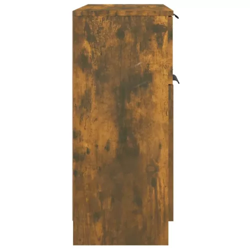  füstös tölgy színű szerelt fa tálalószekrény 60 x 30 x 70 cm
