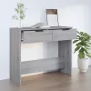  szürke sonoma színű szerelt fa tálalóasztal 90 x 36 x 75 cm
