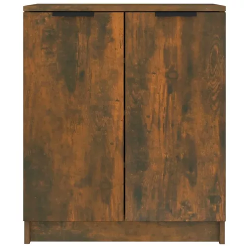  füstös tölgyszínű szerelt fa cipősszekrény 59 x 35 x 70 cm