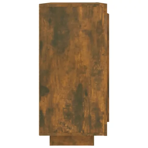  füstös tölgy színű szerelt fa tálalószekrény 92x35x75 cm