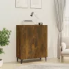  füstös tölgyszínű szerelt fa tálalószekrény 70 x 34 x 90 cm