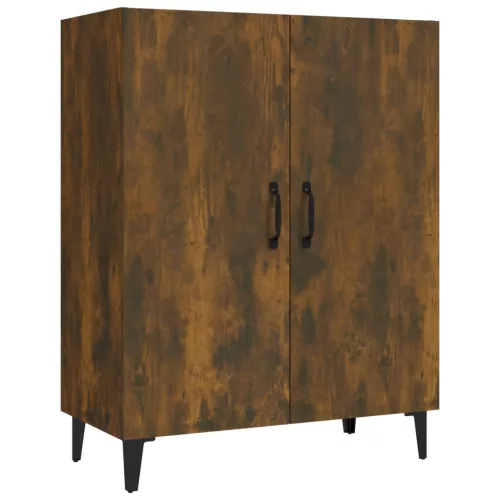  füstös tölgyszínű szerelt fa tálalószekrény 70 x 34 x 90 cm
