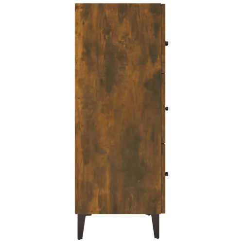  füstös tölgy színű szerelt fa tálalószekrény 69,5 x 34 x 90 cm