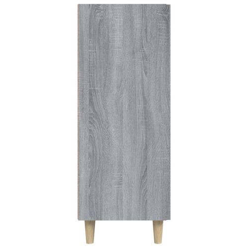  szürke sonoma színű szerelt fa tálalószekrény 69,5 x 34 x 90 cm