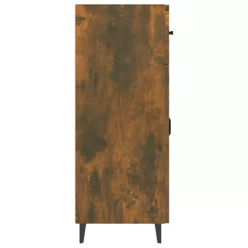  füstös tölgy színű szerelt fa tálalószekrény 69,5 x 34 x 90 cm