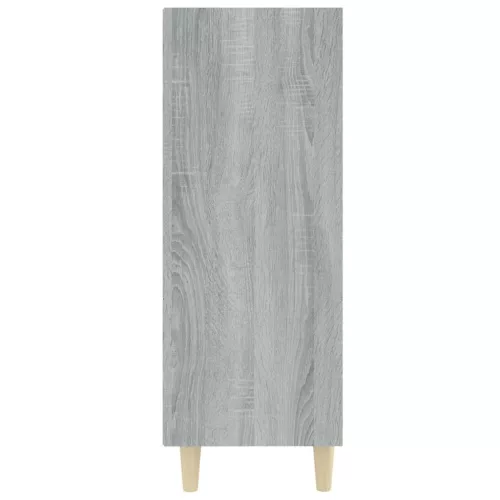  szürke sonoma színű szerelt fa tálalószekrény 69,5x32,5x90 cm