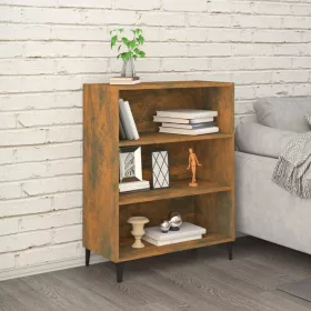    füstös tölgy színű szerelt fa tálalószekrény 69,5x32,5x90 cm