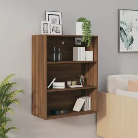    barna tölgyszínű függő faliszekrény 69,5 x 32,5 x 90 cm