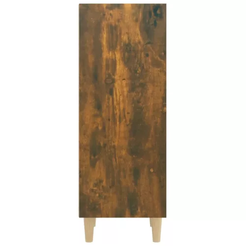  füstös tölgy színű szerelt fa tálalószekrény 34,5x32,5x90 cm