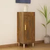  füstös tölgy színű szerelt fa tálalószekrény 34,5 x 34 x 90 cm