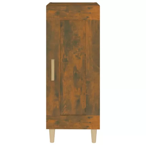  füstös tölgy színű szerelt fa tálalószekrény 34,5 x 34 x 90 cm