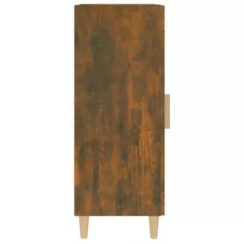  füstös tölgy színű szerelt fa tálalószekrény 34,5 x 34 x 90 cm