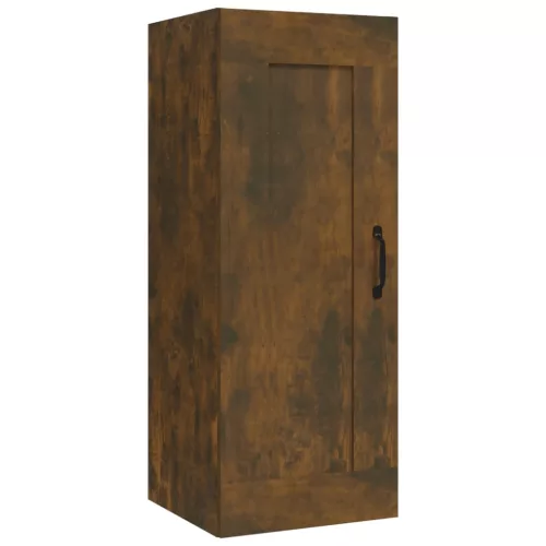  füstös tölgy színű szerelt fa függőszekrény 35 x 34 x 90 cm