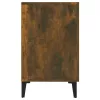  füstös tölgy színű szerelt fa tálalószekrény 100 x 36 x 90 cm