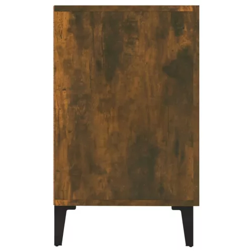  füstös tölgy színű szerelt fa tálalószekrény 100 x 36 x 90 cm