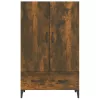  füstös tölgy színű szerelt fa magasszekrény 70 x 31 x 115 cm