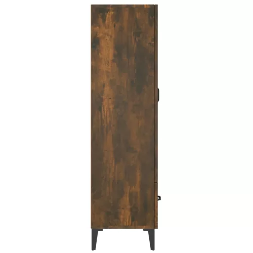  füstös tölgy színű szerelt fa magasszekrény 70 x 31 x 115 cm