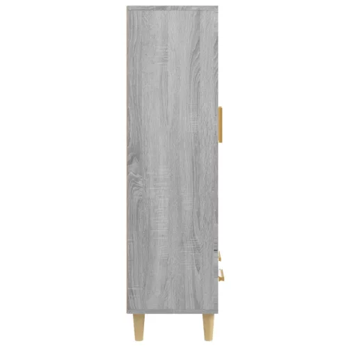  szürke sonoma színű szerelt fa magasszekrény 70 x 31 x 115 cm