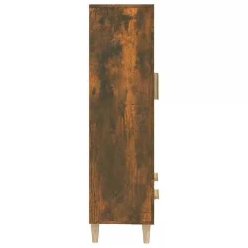  füstös tölgy színű szerelt fa magasszekrény 70 x 31 x 115 cm