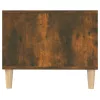  füstös tölgy színű szerelt fa dohányzóasztal 102 x 50 x 40 cm