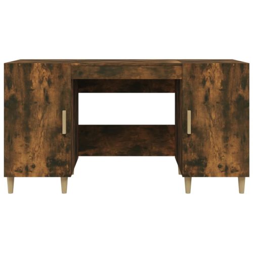  füstös tölgy színű szerelt fa íróasztal 140 x 50 x 75 cm