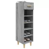  szürke sonoma színű szerelt fa cipősszekrény 30 x 35 x 105 cm