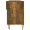  füstös tölgyszínű szerelt fa cipősszekrény 102 x 35 x 55 cm