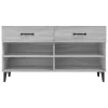  szürke sonoma színű szerelt fa cipőszekrény 102 x 35 x 55 cm