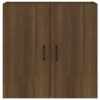  barna tölgyszínű szerelt fa faliszekrény 60 x 31 x 60 cm