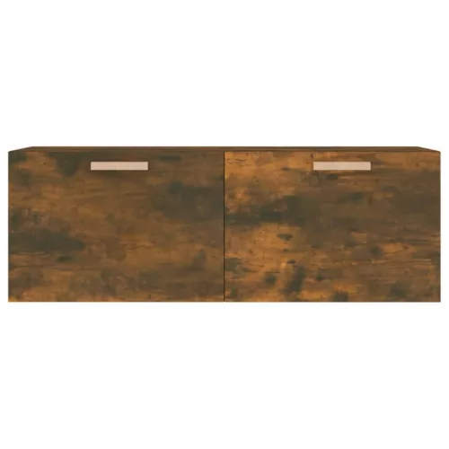  füstös tölgy színű szerelt fa faliszekrény 100 x 36,5 x 35 cm