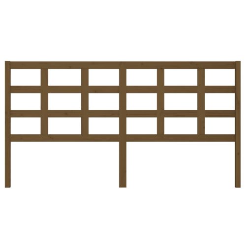  mézbarna tömör fenyőfa ágyfejtámla 185,5x4x100 cm