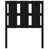  fekete tömör fenyőfa ágyfejtámla 80,5 x 4 x 100 cm
