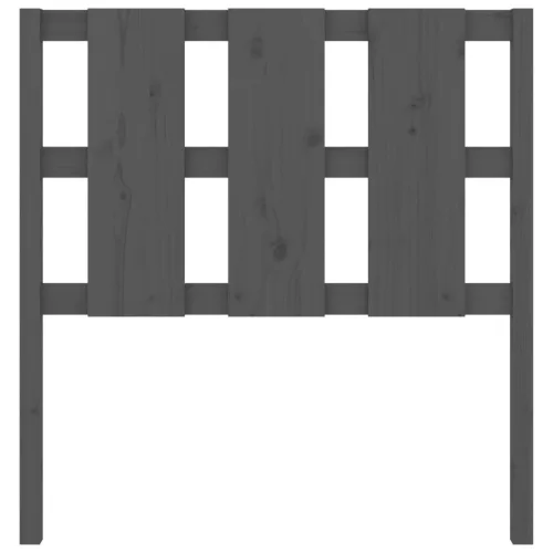  szürke tömör fenyőfa ágyfejtámla 105,5x4x100 cm