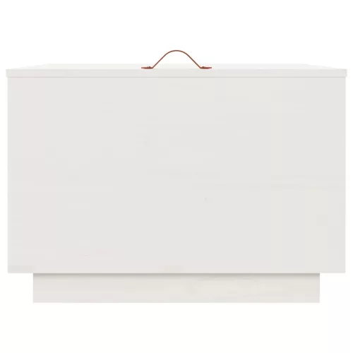  3 db fehér tömör fenyőfa tárolódoboz fedéllel