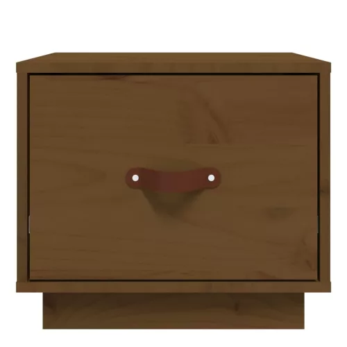  mézbarna tömör fenyőfa éjjeliszekrény 40 x 34 x 35 cm