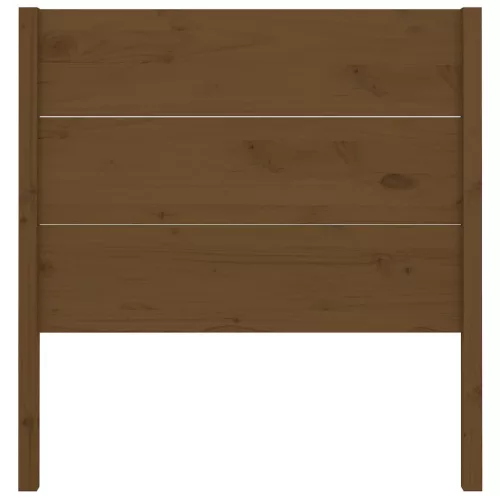  mézbarna tömör fenyőfa fejtámla 106 x 4 x 100 cm