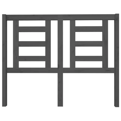  szürke tömör fenyőfa ágyfejtámla 126 x 4 x 100 cm