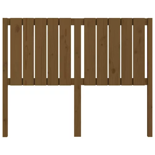  mézbarna tömör fenyőfa ágyfejtámla 125,5x4x100 cm