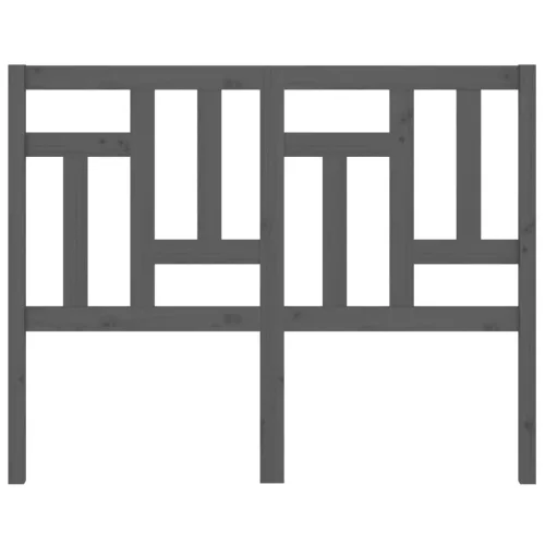  szürke tömör fenyőfa ágyfejtámla 125,5 x 4 x 100 cm