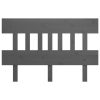  szürke tömör fenyőfa ágyfejtámla 123,5x3x81 cm