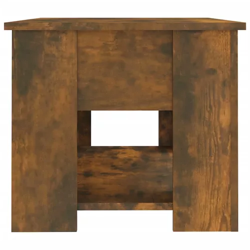  füstös tölgy színű szerelt fa dohányzóasztal 79 x 49 x 41 cm