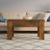  füstös tölgy színű szerelt fa dohányzóasztal 101 x 49 x 52 cm