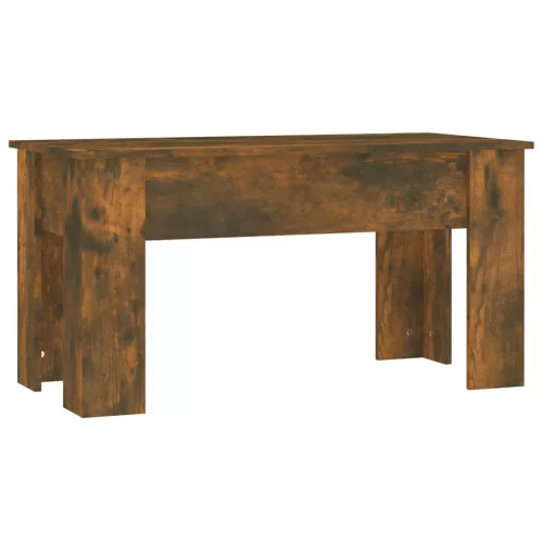  füstös tölgy színű szerelt fa dohányzóasztal 101 x 49 x 52 cm