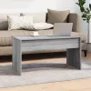  szürke sonoma színű szerelt fa dohányzóasztal 102x50,5x52,5 cm