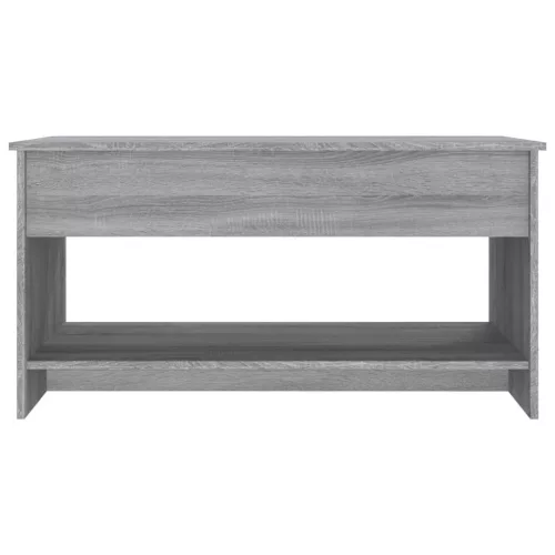 szürke sonoma színű szerelt fa dohányzóasztal 102x50x52,5 cm