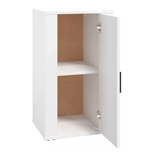  fehér szerelt fa tálalószekrény 40 x 33 x 70 cm